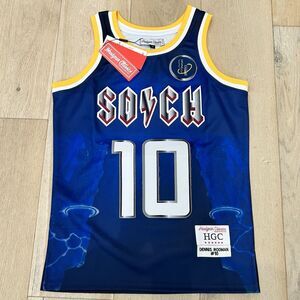 Headgear Classics Dennis Rodman Alternate High School  Basketball Jersey Sz XS